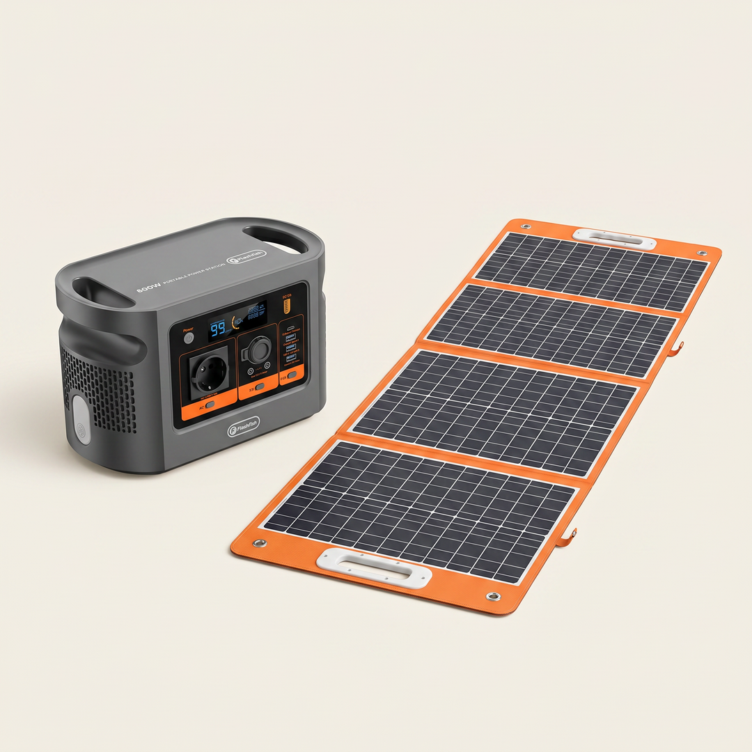 Emergency Power Pro – 600W Powerstation + 100W Solarpanel